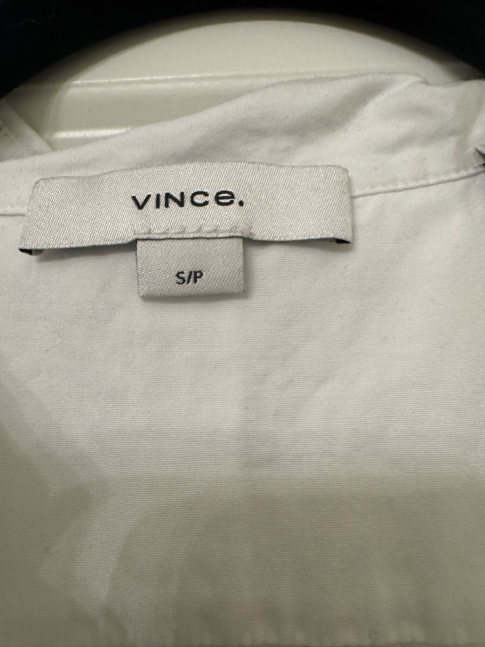 Vince White Long-Sleeve Button Shirt Dress with Drawstring Waist - Picture 2 of 4